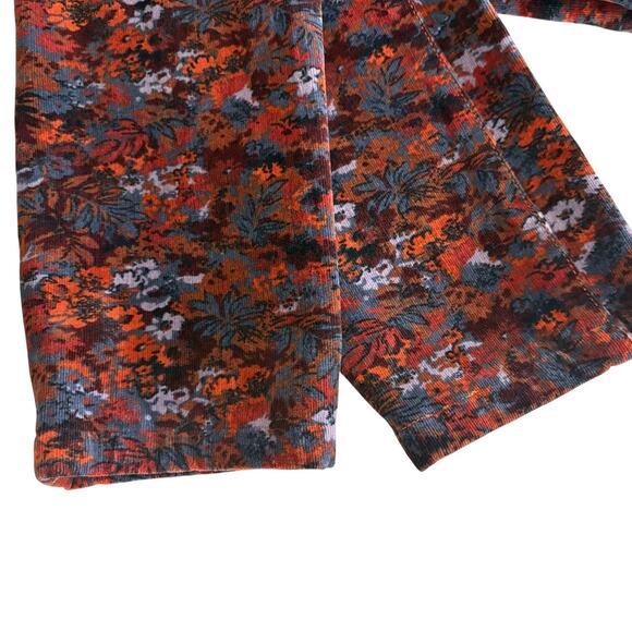 Pilcro Velvet Multicolor Floral Skinny Pants Anthropologie Women’s 4 / 27 - Picture 10 of 13